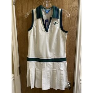 Prince White and Green Mini Dress